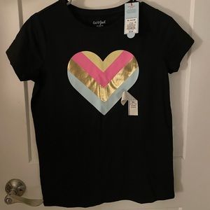 Never been worn before, new with tags, multi colored heart, Cat & Jack, XL 14-16